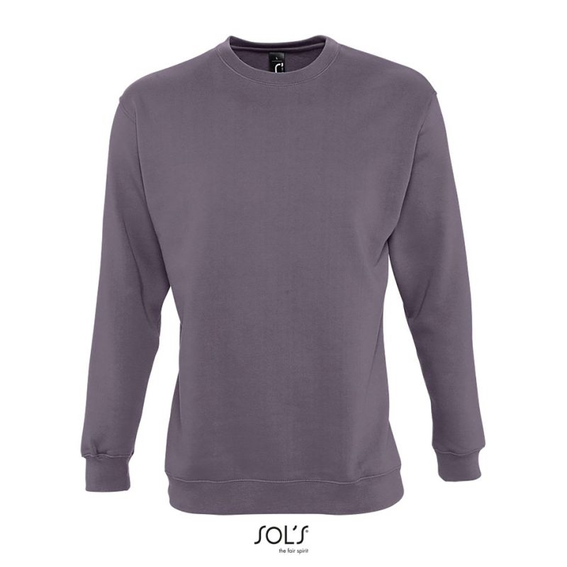 Sudadera Unisex New Supreme Sols - Gris Franela - Sols