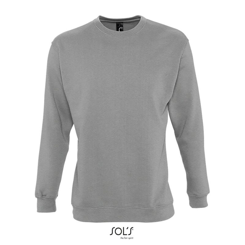 Sudadera Unisex New Supreme Sols - Gris Mezcla - Sols