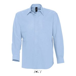 Camisa Hombre Oxford Manga Larga Boston Sols - Azul Cielo - Sols