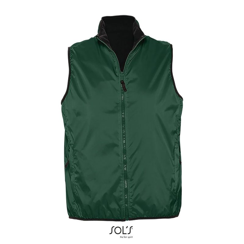 Chaleco Unisex Reversible Y Contrastado Winner Sols - Verde Bosque - Sols