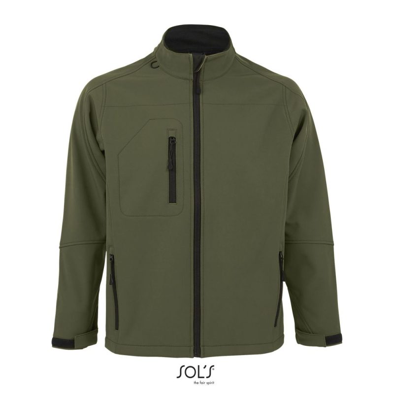 Softshell Con Cremallera Para Hombre Relax Sols - Army - Sols