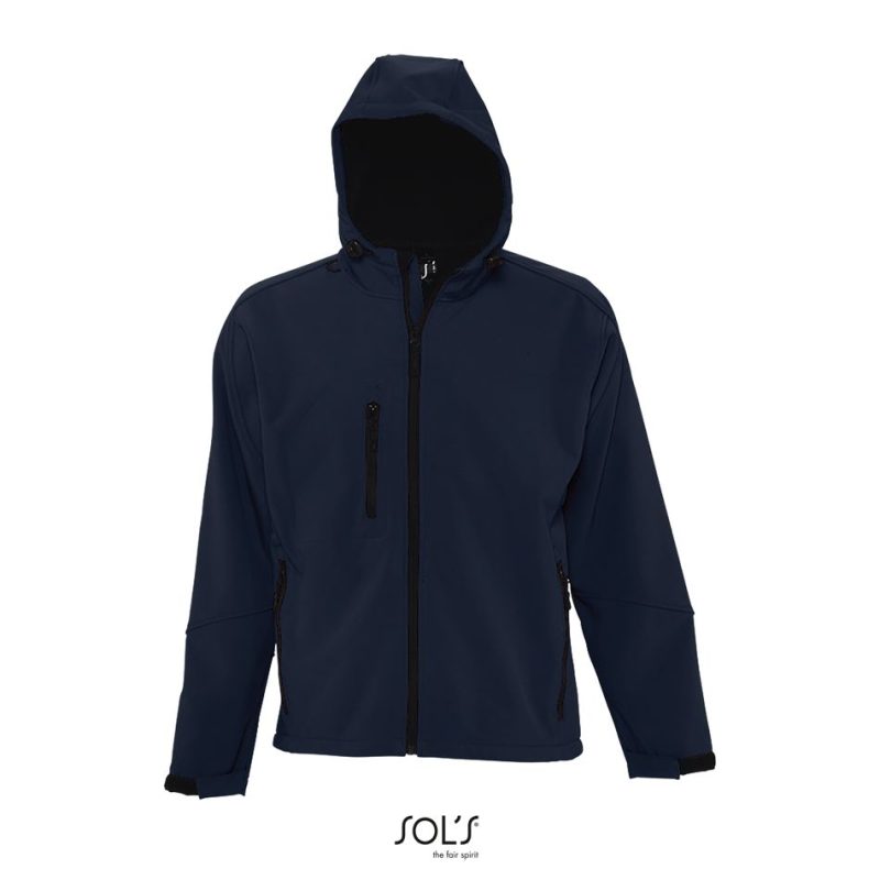 Softshell Con Capucha Para Hombre Replay Men Sols - French Marino - Sols