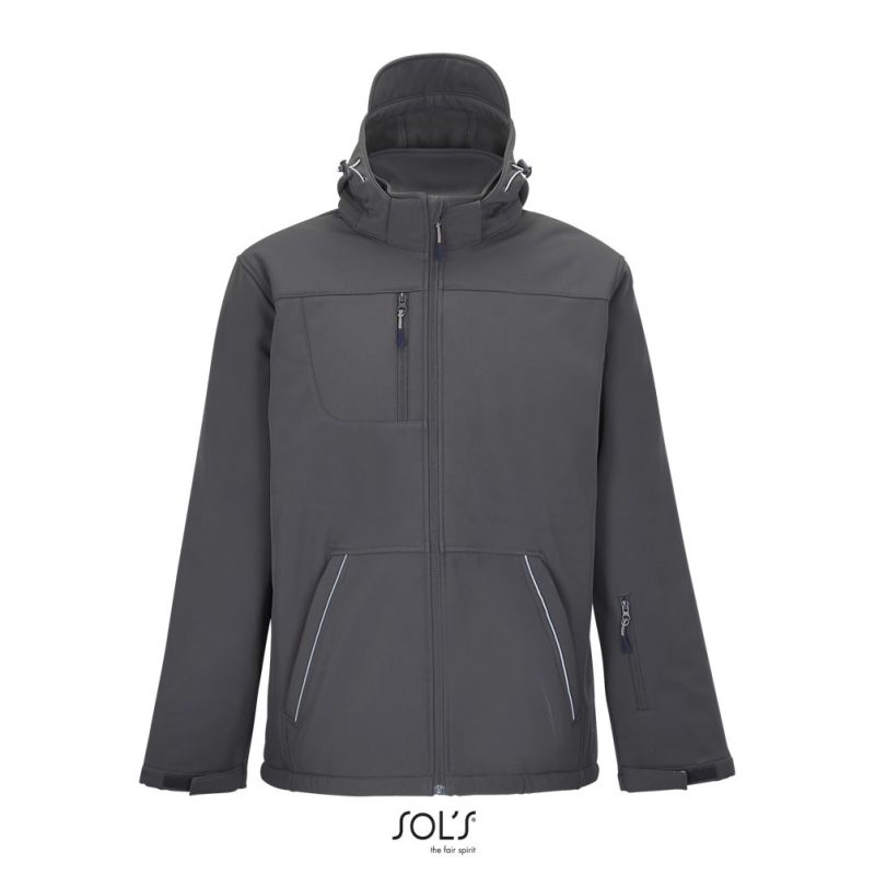 Chaqueta Softshell Hombre Acolchada Rock Men Sols - Antracita - Sols