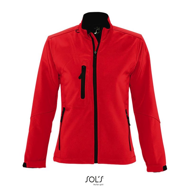 Softshell Con Cremallera Para Mujer Roxy Sols - Rojo Chili - Sols