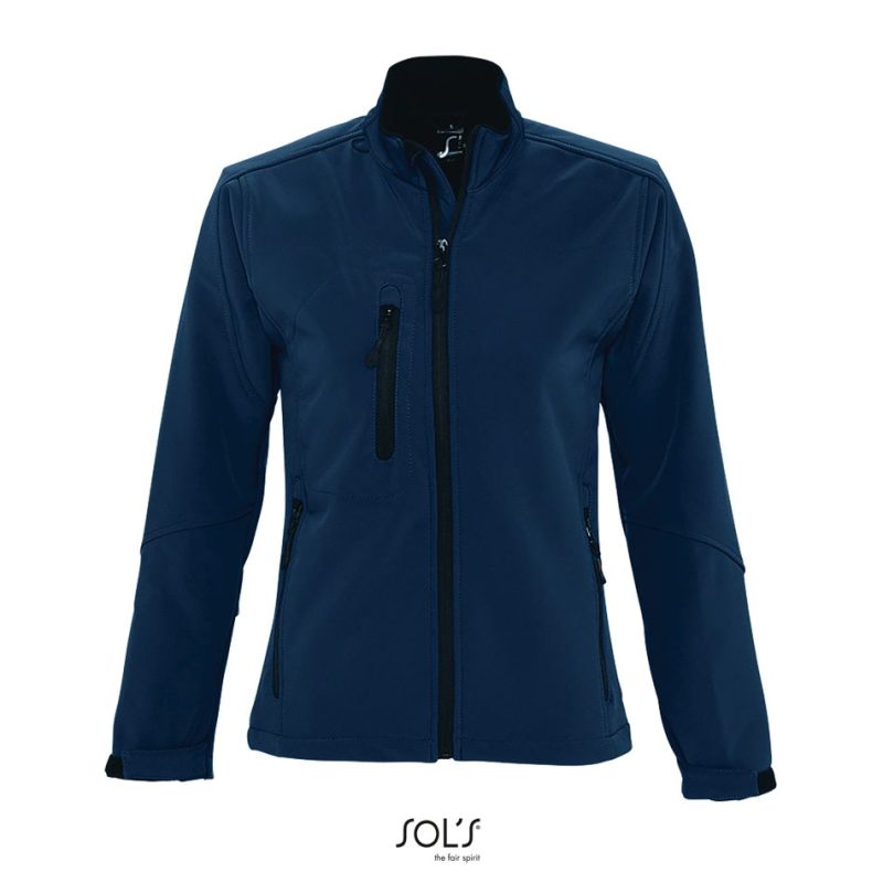 Softshell Con Cremallera Para Mujer Roxy Sols - Azul Profundo - Sols
