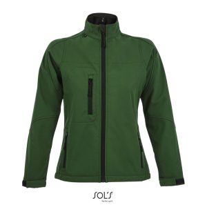 Softshell Con Cremallera Para Mujer Roxy Sols - Verde Botella - Sols