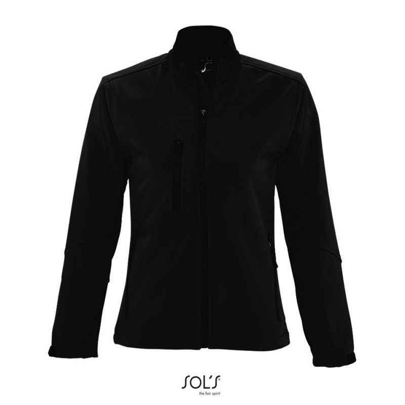 Softshell Con Cremallera Para Mujer Roxy Sols - Negro - Sols