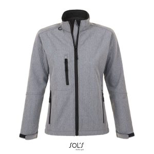 Softshell Con Cremallera Para Mujer Roxy Sols - Gris Mezcla - Sols