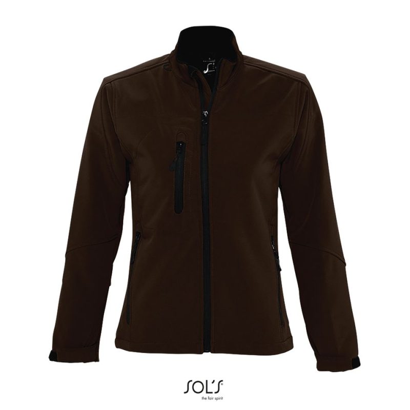 Softshell Con Cremallera Para Mujer Roxy Sols - Chocolate Oscuro - Sols