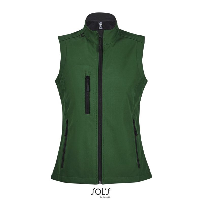 Chaleco Softshell Para Mujer Rallye Women Sols - Verde Botella - Sols