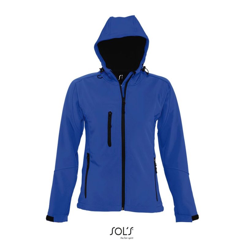 Softshell Con Capucha Para Mujer Replay Women Sols - Azul Royal - Sols