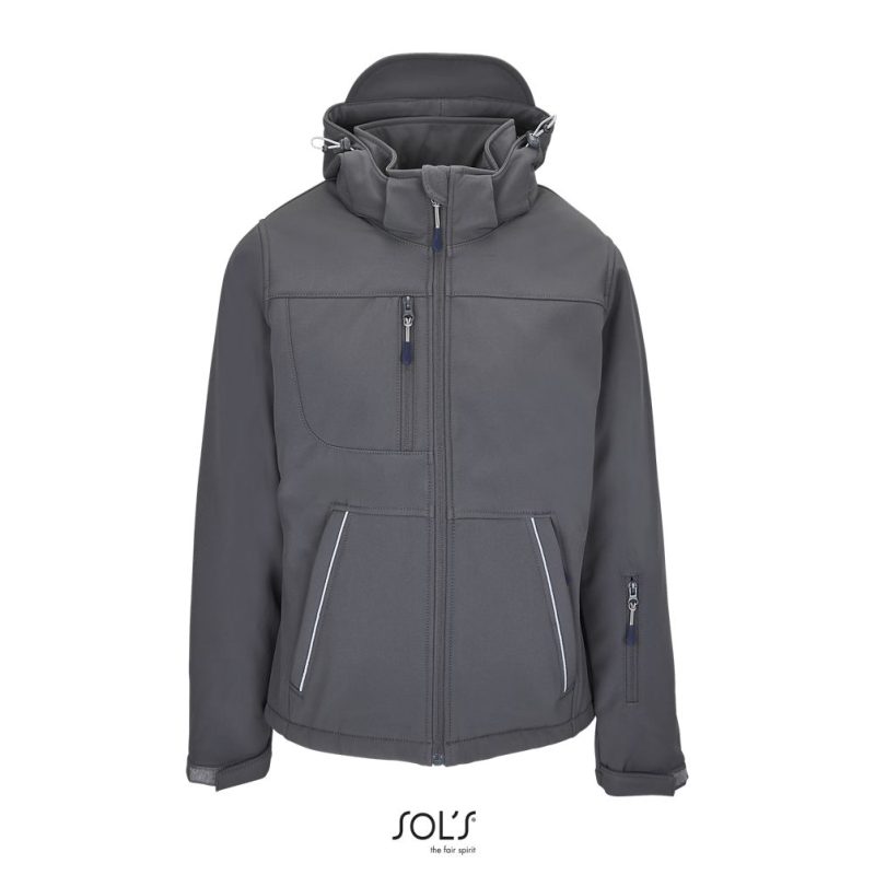Chaqueta Softshell Mujer Acolchada Rock Women Sols - Antracita - Sols