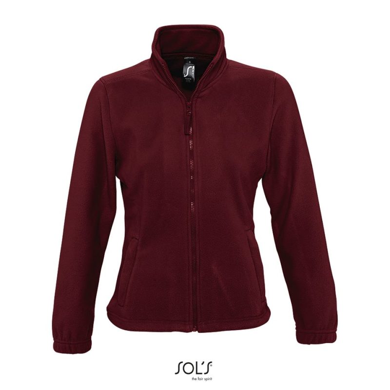 Chaqueta Polar Con Cremallera Para Mujer North Women Sols - Burdeos - Sols