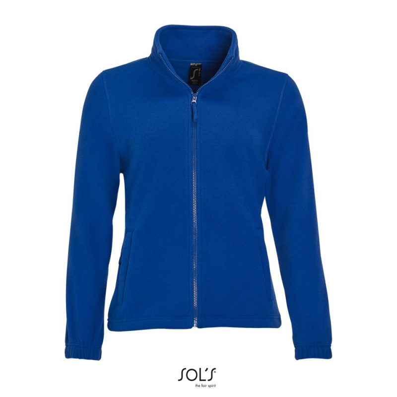 Chaqueta Polar Con Cremallera Para Mujer North Women Sols - Azul Royal - Sols