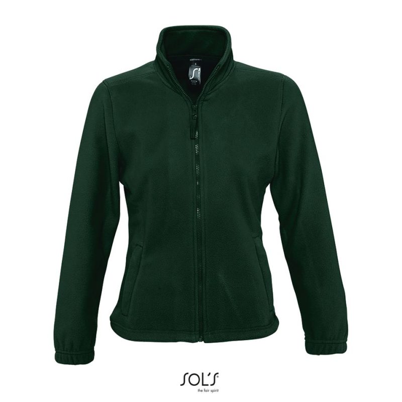 Chaqueta Polar Con Cremallera Para Mujer North Women Sols - Verde Pino - Sols