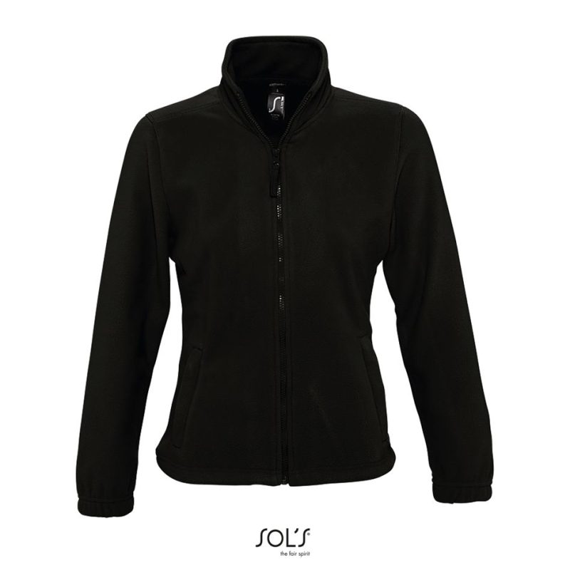 Chaqueta Polar Con Cremallera Para Mujer North Women Sols - Negro - Sols