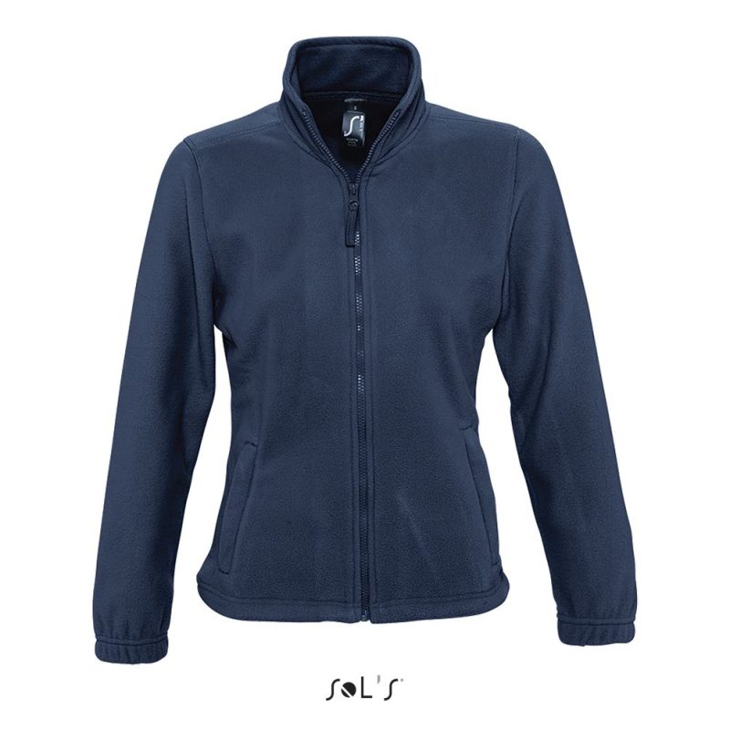 Chaqueta Polar Con Cremallera Para Mujer North Women Sols - Azul Marino - Sols