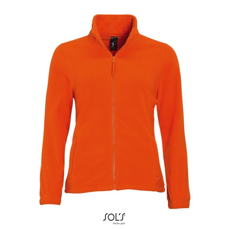 Chaqueta Polar Con Cremallera Para Mujer North Women Sols - Naranja - Sols