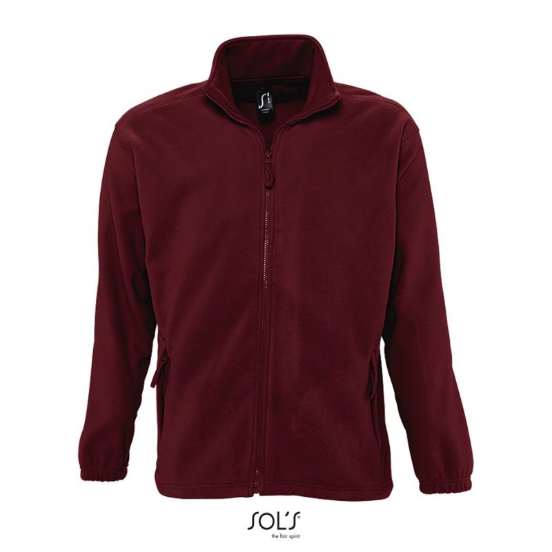 Chaqueta Con Cremallera Para Hombre North Sols - Burdeos - Sols