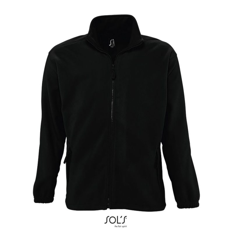 Chaqueta Con Cremallera Para Hombre North Sols - Negro - Sols