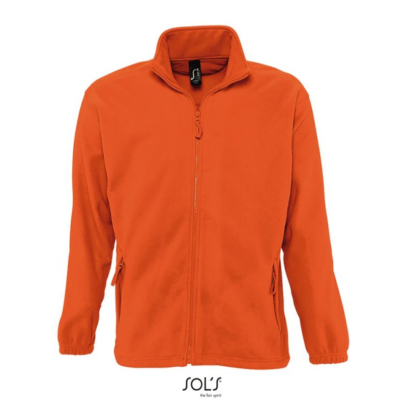 Chaqueta Con Cremallera Para Hombre North Sols - Naranja - Sols