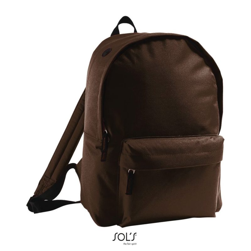 Mochila De Poliéster 600D Rider Sols - Chocolate - Sols