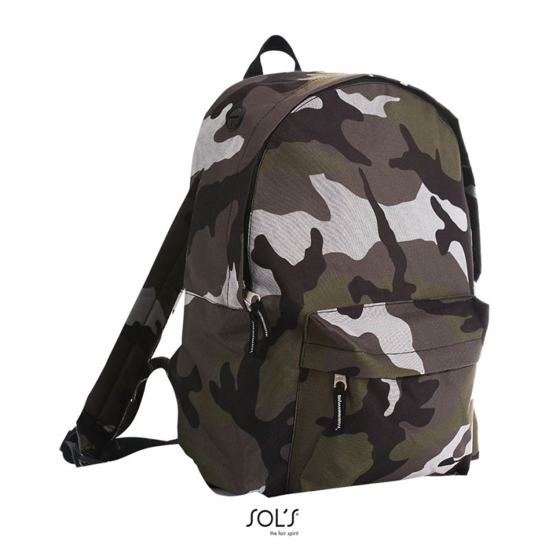 Mochila De Poliéster 600D Rider Sols - Camo - Sols