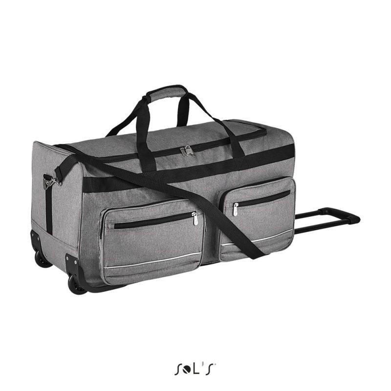 Bolsa De Viaje De Lujo De Poliéster 600D - Ruedas Voyager Sols - Gris Mezcla - Sols