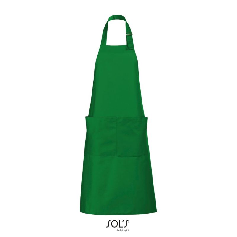 Delantal Largo Con Bolsillos Gala Sols - Verde Pradera - Sols