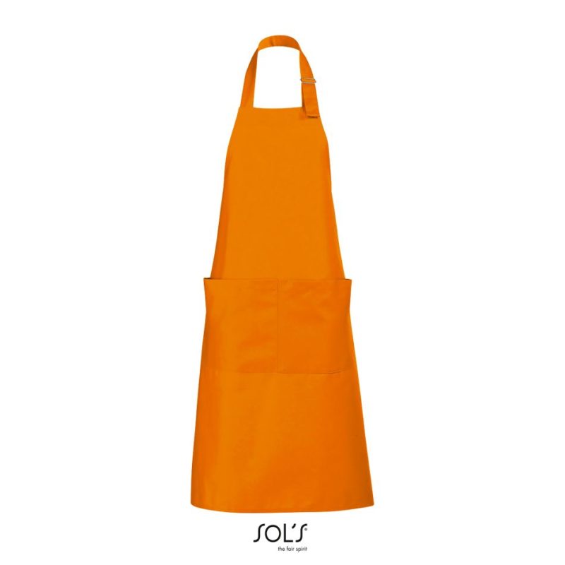 Delantal Largo Con Bolsillos Gala Sols - Naranja - Sols