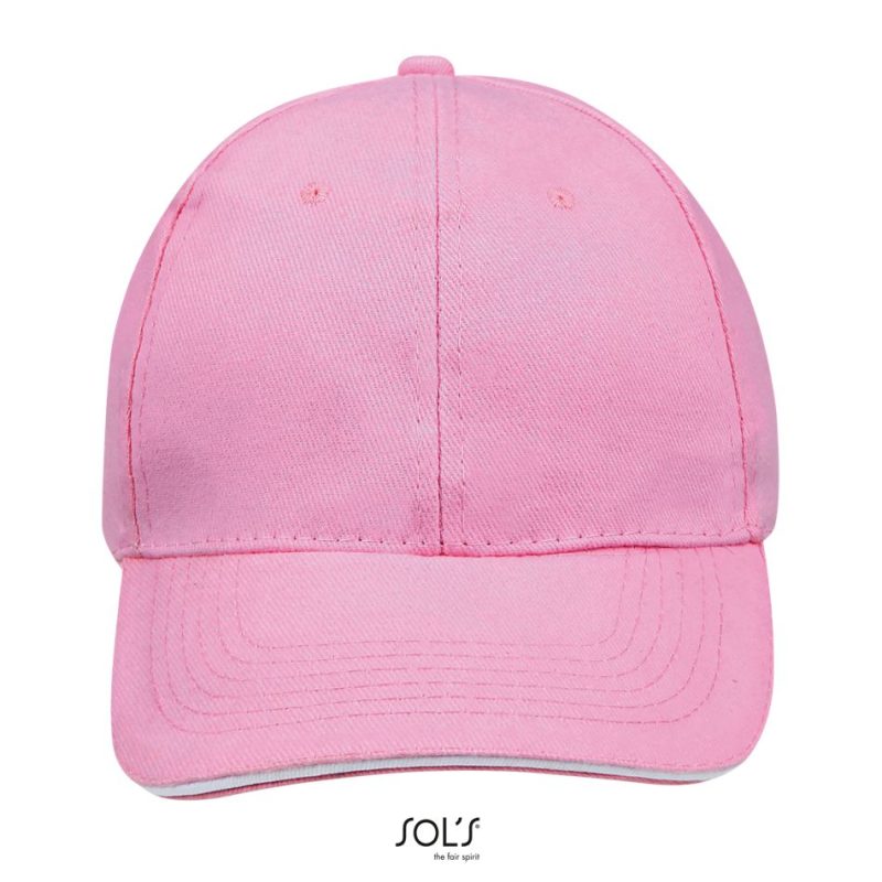 Gorra 6 Paneles Buffalo Sols - Rosa_Blanco - Sols