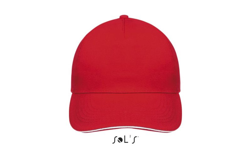 Gorra 5 Paneles Sunny Sols - Rojo Blanco - Sols