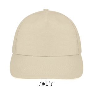 Gorra 5 Paneles Sunny Sols - Beige Blanco - Sols