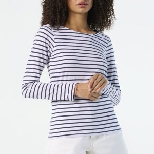 Camiseta Mujer Manga Larga A Rayas Marine Women Sols