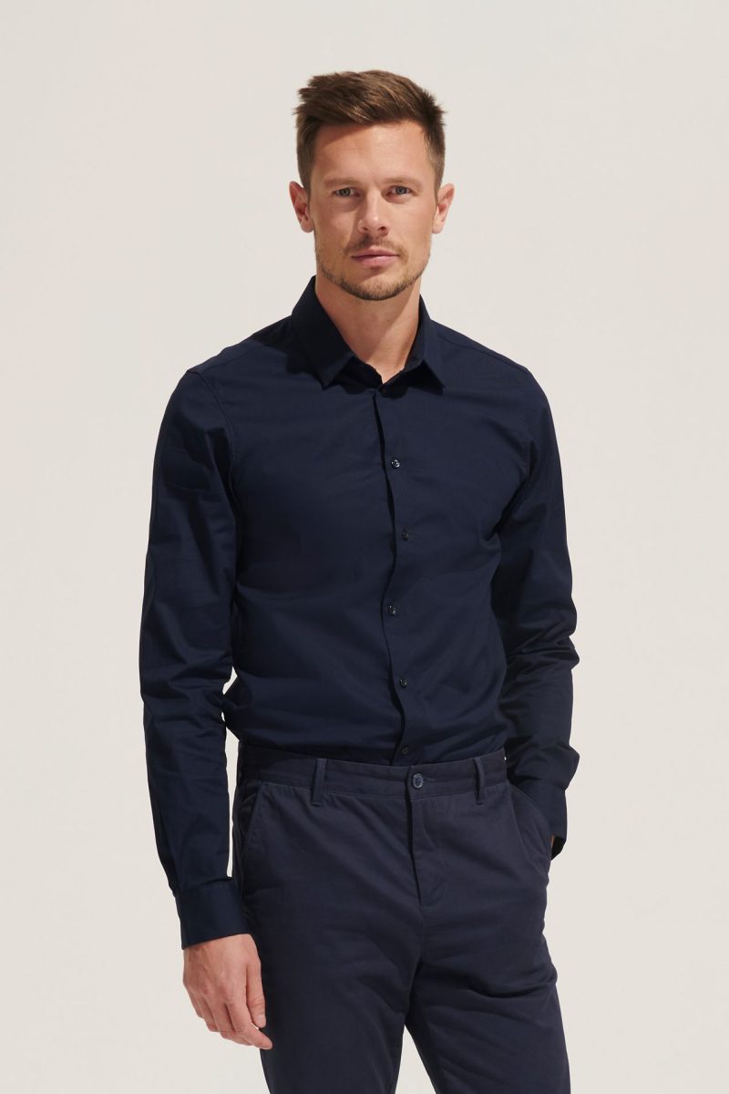 Camisa Stretch Hombre Manga Larga Blake Men Sols