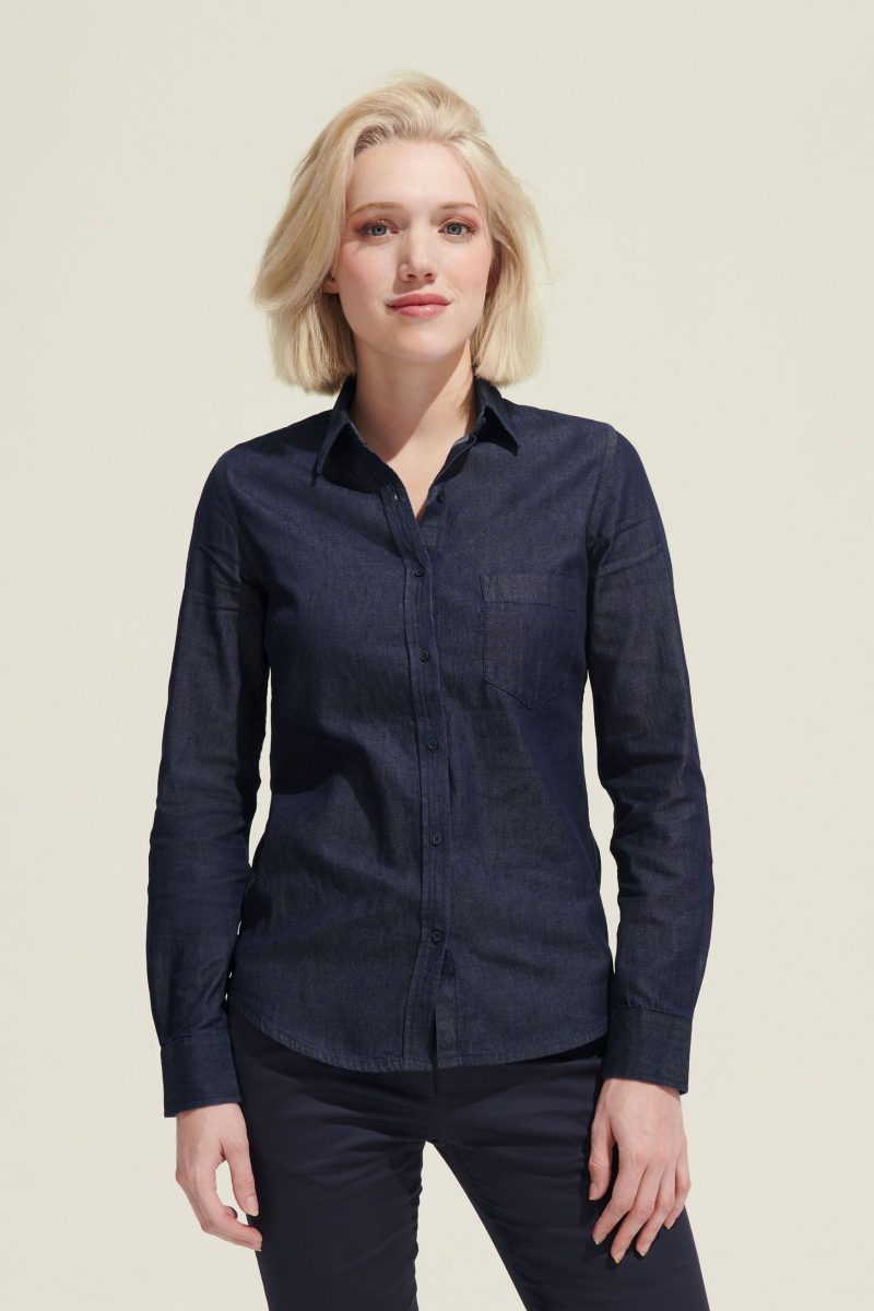 Camisa De Denim De Mujer Barry Women Sols