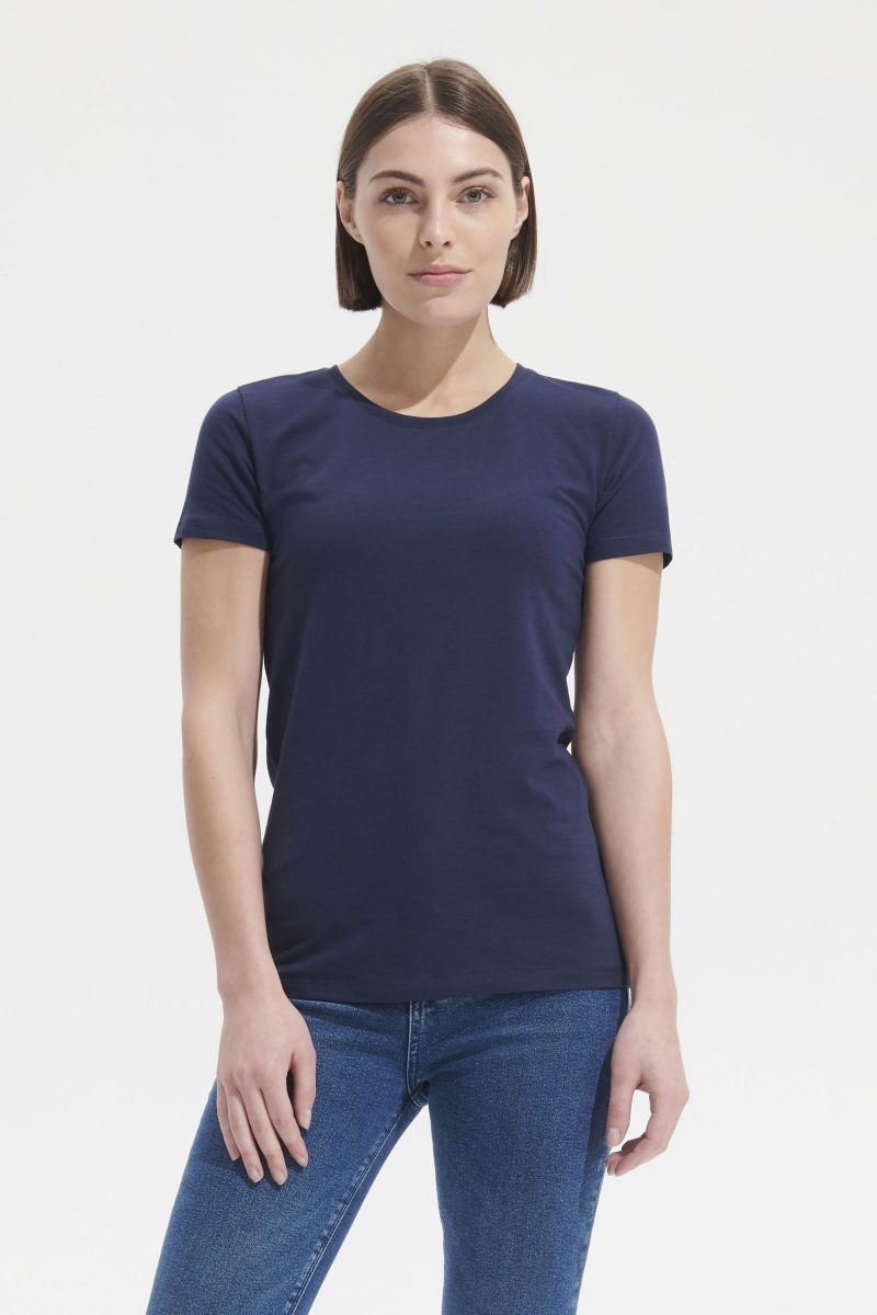 Camiseta De Cuello Redondo Para Mujer Millenium Women Sols