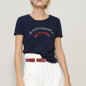 Camiseta Mujer Cuello Redondo Made In France Atf Lola Sols