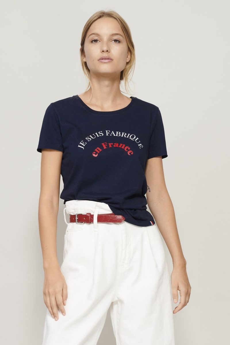 Camiseta Mujer Cuello Redondo Made In France Atf Lola Sols