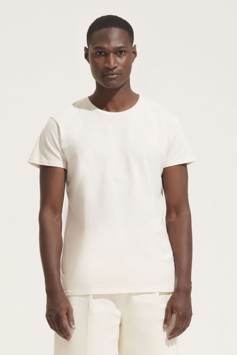 Camiseta Hombre Ajustada De Punto Liso Y Cuello Redondo Pioneer Men Sols