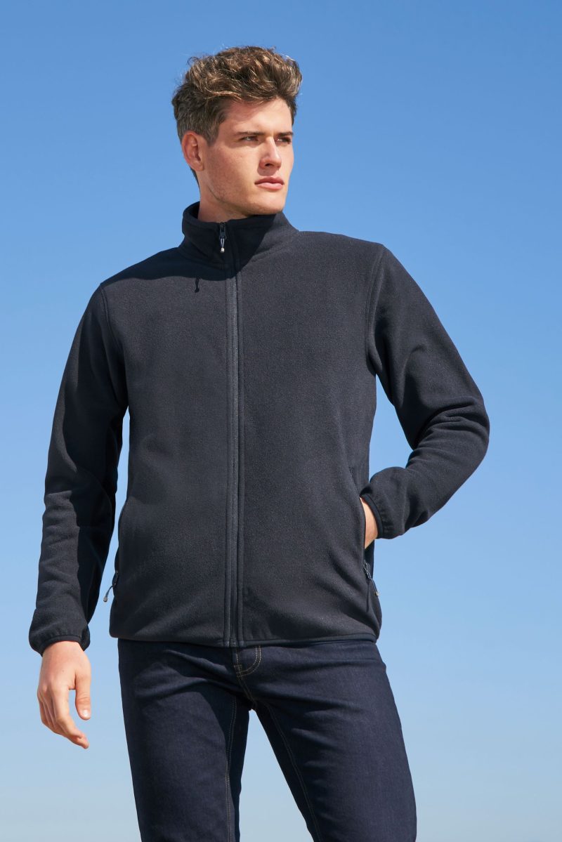 Chaqueta Con Cremallera De Microfibra Para Hombre Factor Men Sols