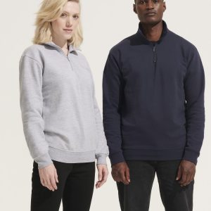 Sudadera Unisex Cuello Alto Con Cremallera 1/4 Conrad Sols