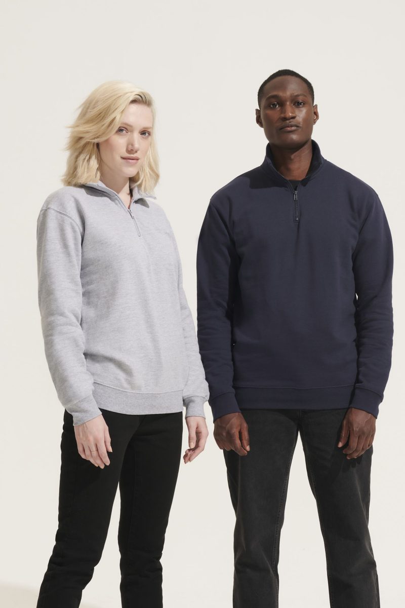 Sudadera Unisex Cuello Alto Con Cremallera 1/4 Conrad Sols