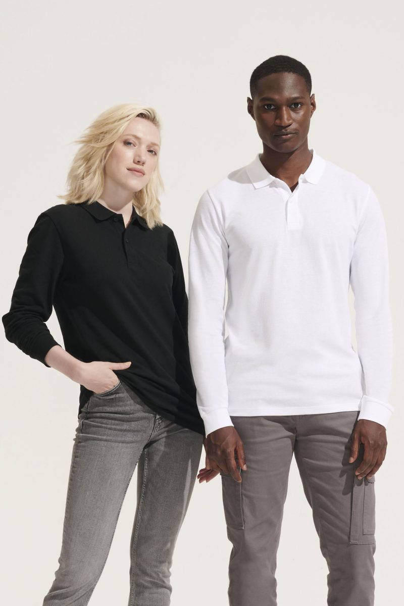 Polo Unisex De Manga Larga Planet Lsl Sols