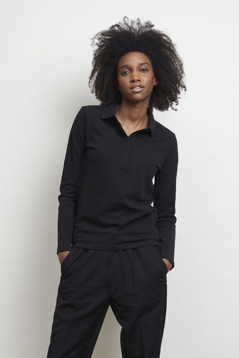 Polo Mujer Manga Larga Con Tapeta Oculta Neoblu Owen Lsl Women Sols