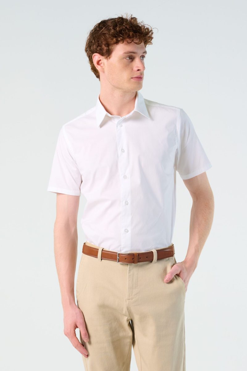 Camisa Strech Hombre Manga Corta Broadway Sols