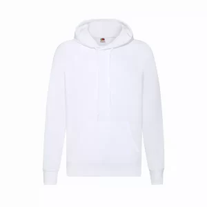 Sudadera Adulto Lightweight Hooded S Makito - Blanco