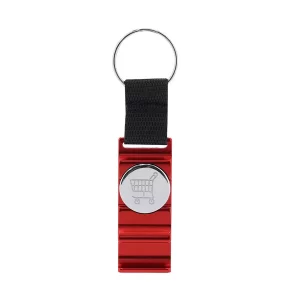 Llavero Moneda Soporte Nevin Makito - Rojo