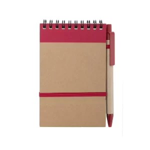 Libreta Ecocard Makito - Rojo