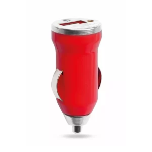 Cargador Coche USB Hikal Makito - Rojo